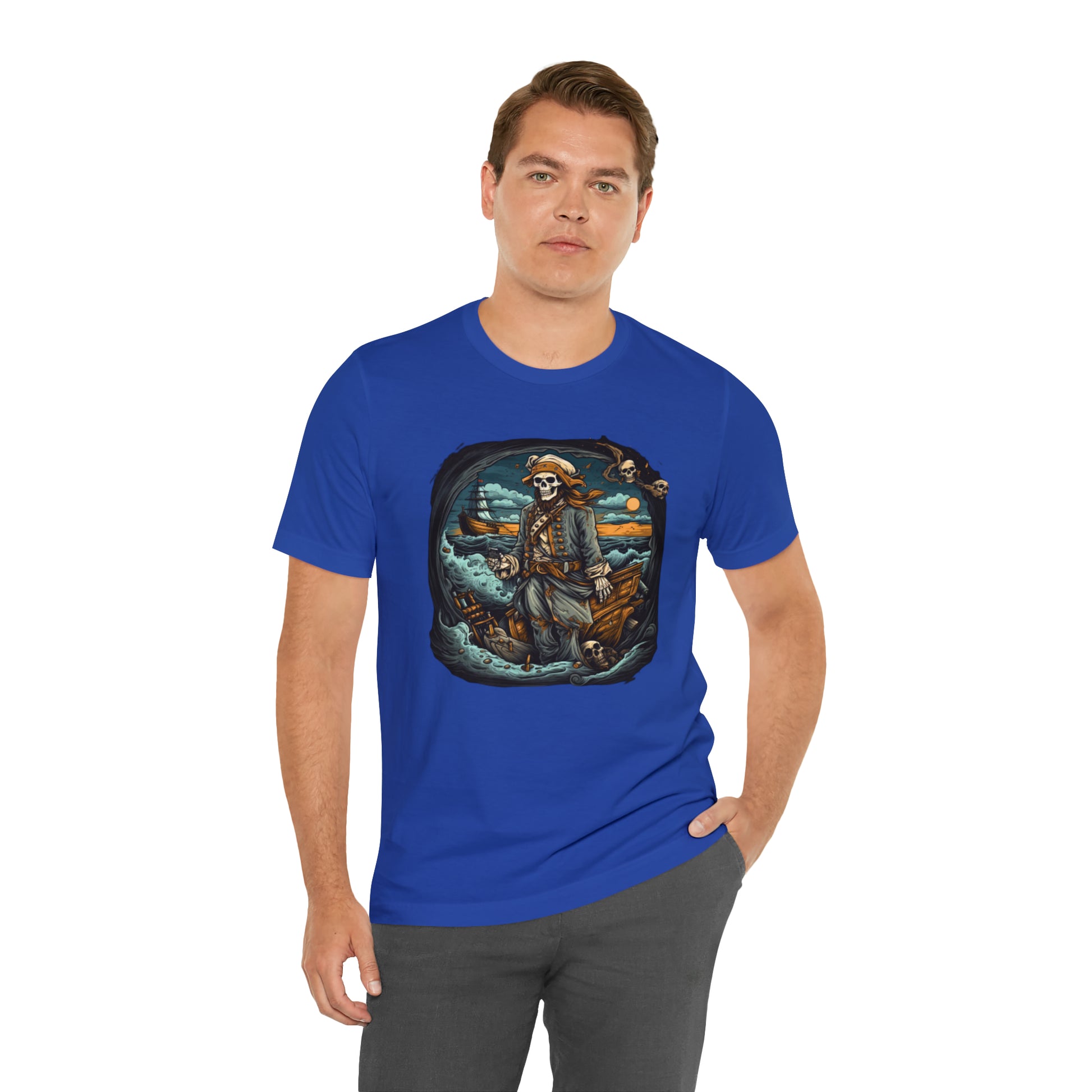 True Royal Halloween Skull Pirate Shirt