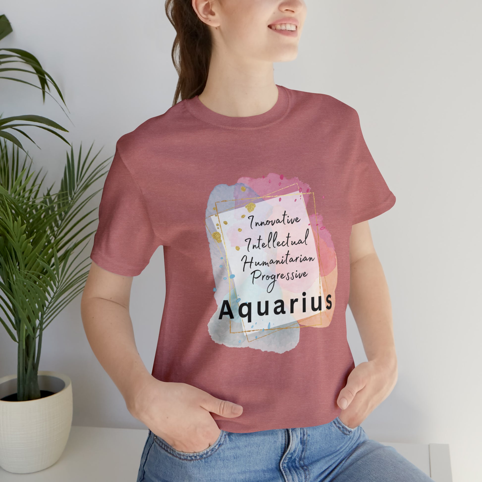 Heather Mauve Aquarius Shirt