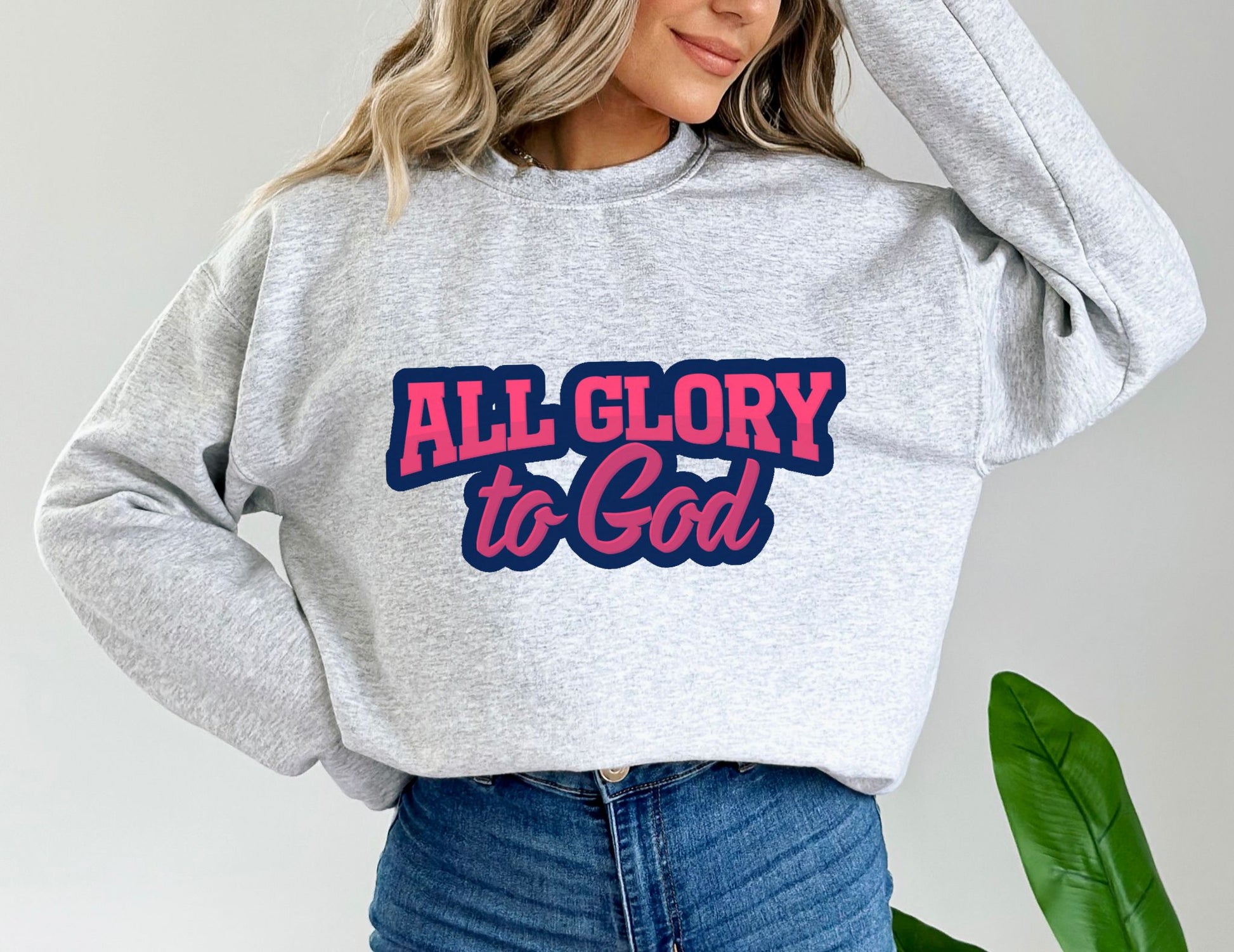 All Glory to God Ash Sweatshirt