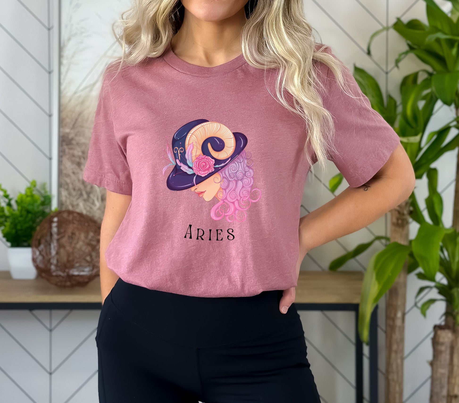 Aries Heather Mauve T-Shirt