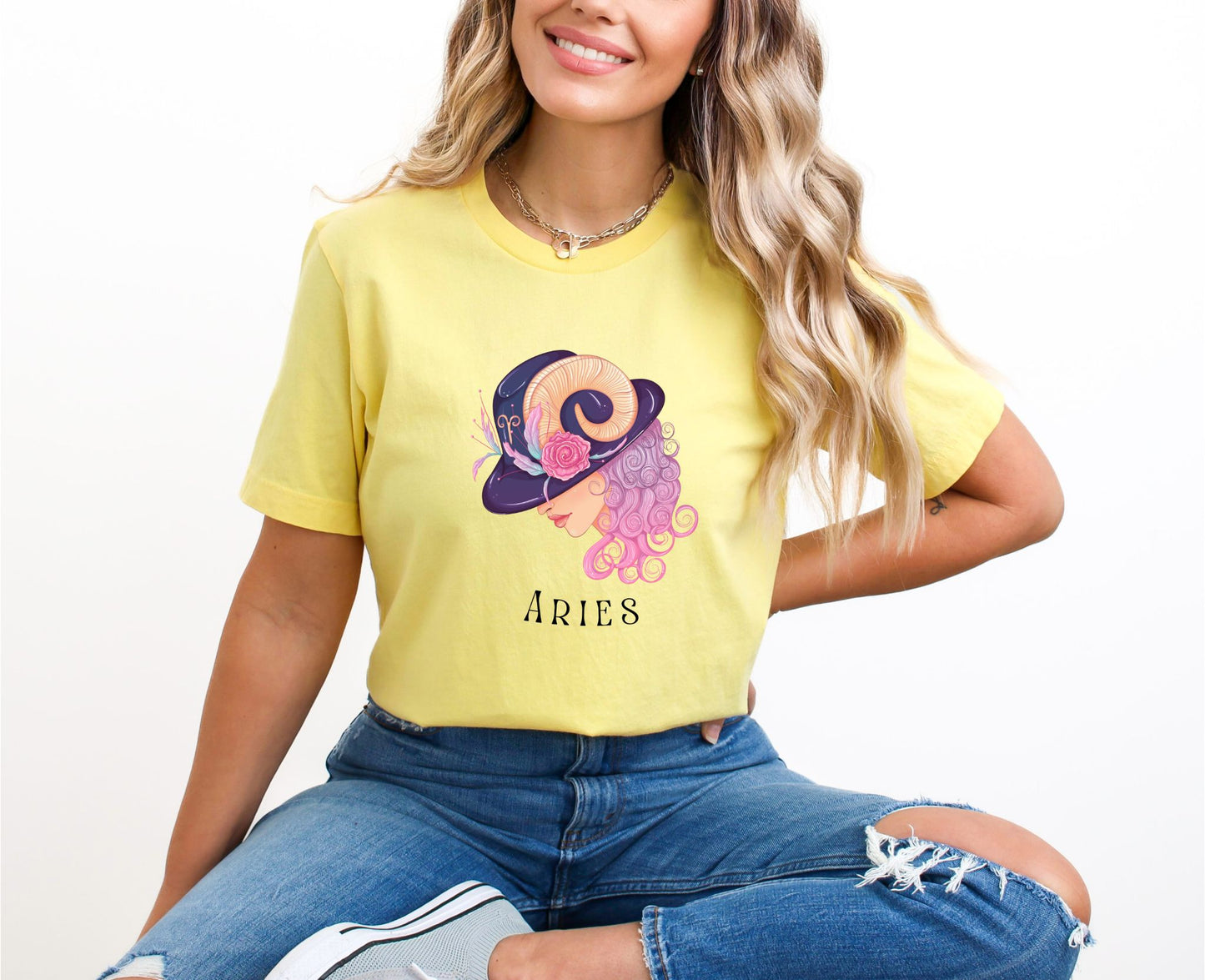 Aries Yellow T-Shirt