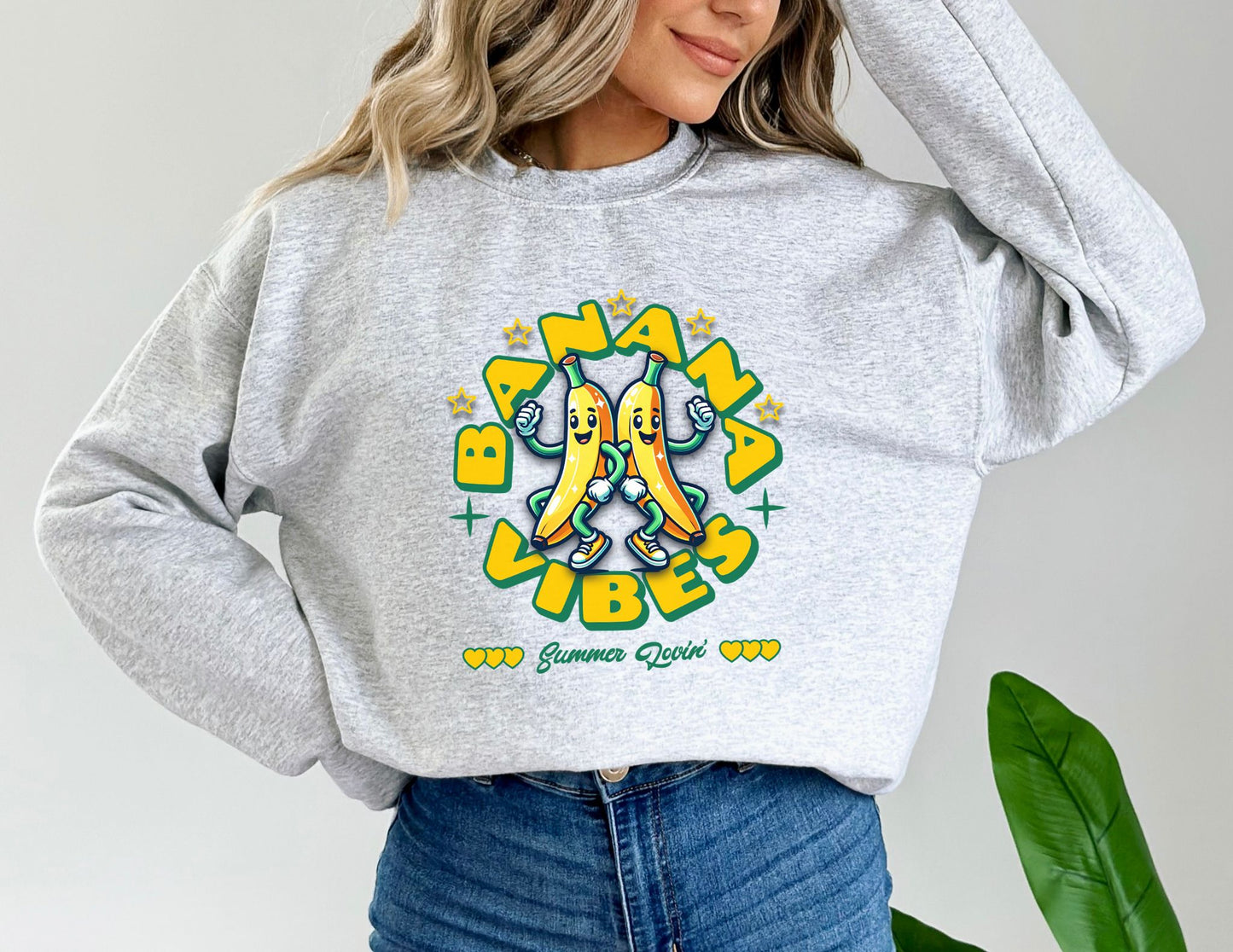 Banana Vibes Ash Sweatshirt