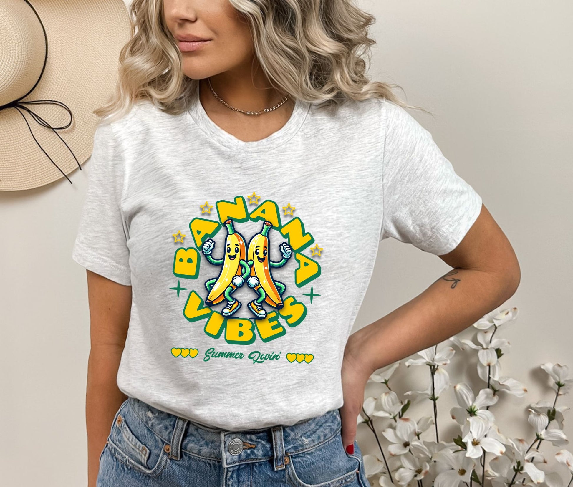 Banana Vibes Ash T-Shirt