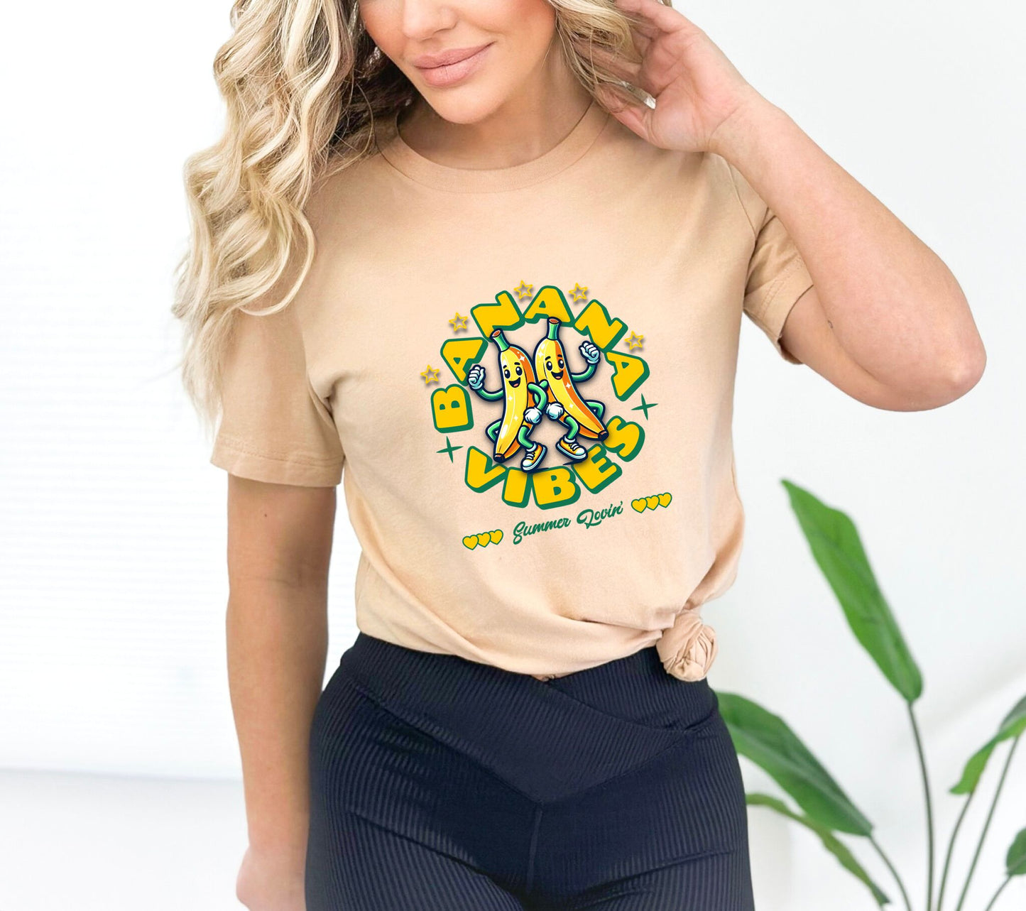 Banana Vibes Heather Sand Dune T-Shirt