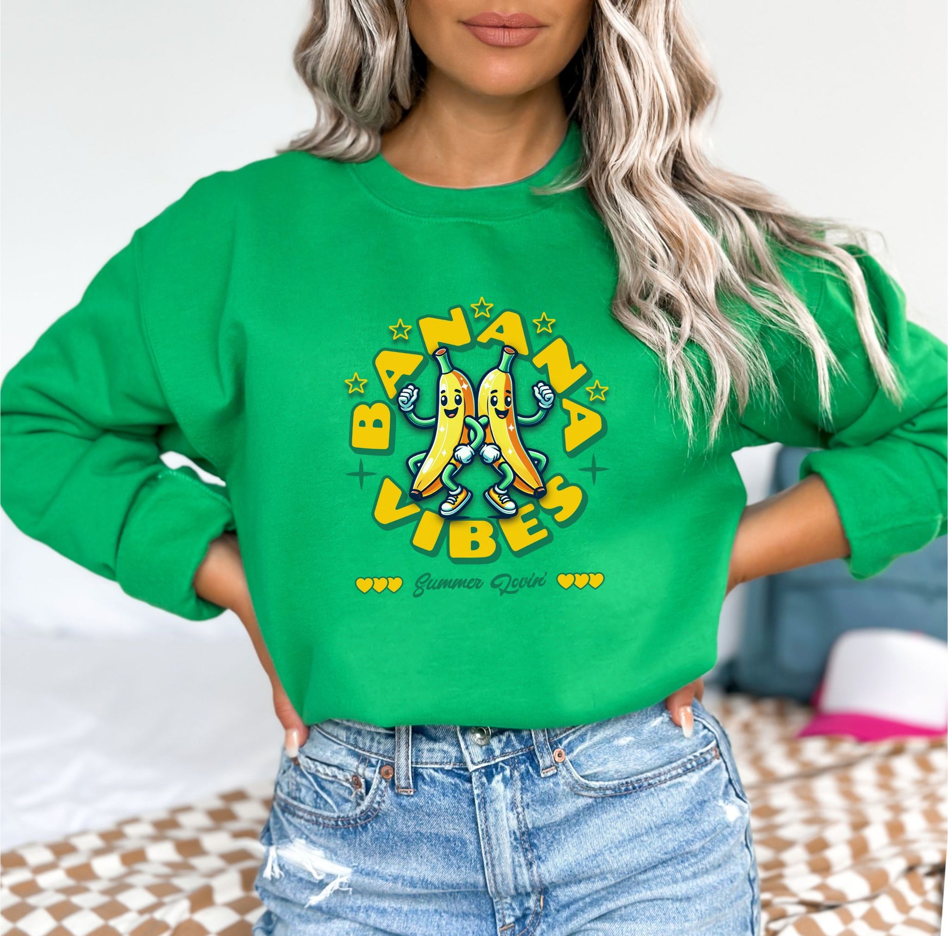 Banana Vibes Irish Green Sweatshirt