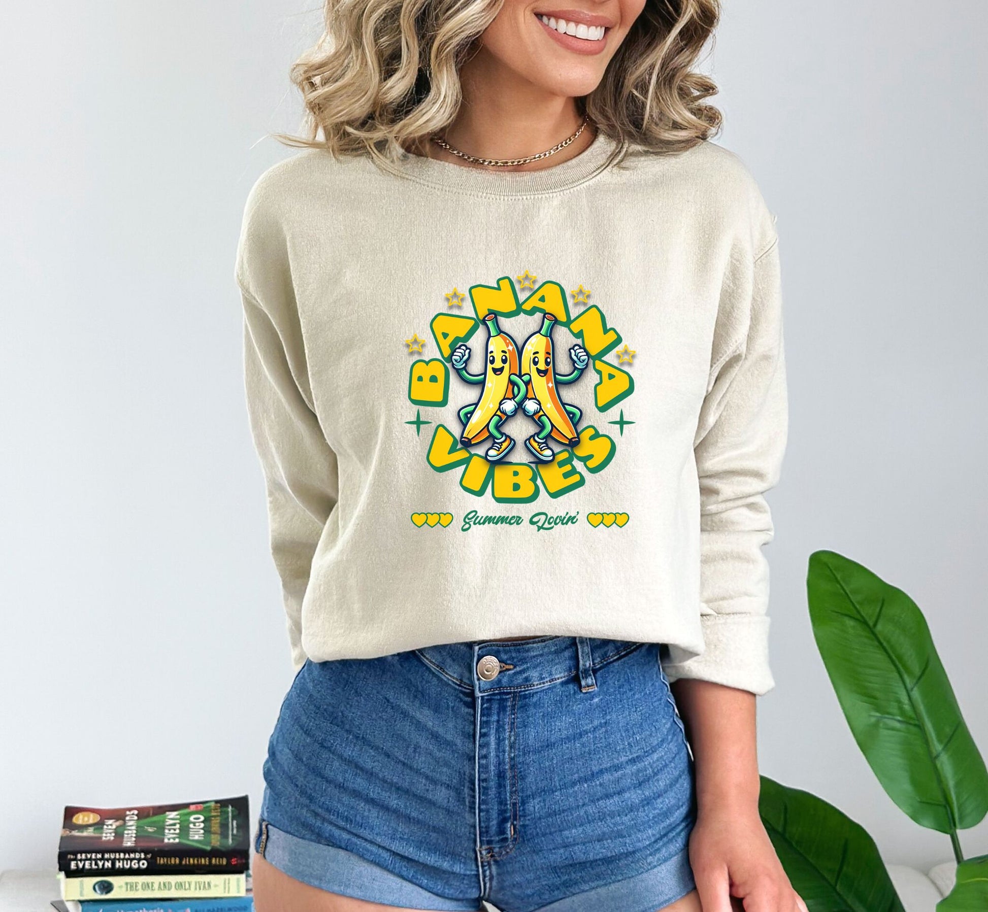 Banana Vibes Sand Sweatshirt