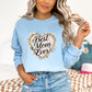 Best Mom Ever Light Blue Sweatshirt