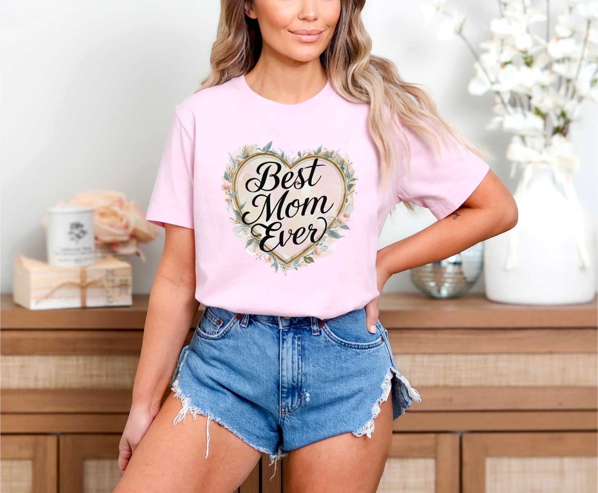 Best Mom Ever Soft Pink T-Shirt