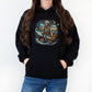 Black Halloween Skull Pirate Hoodie