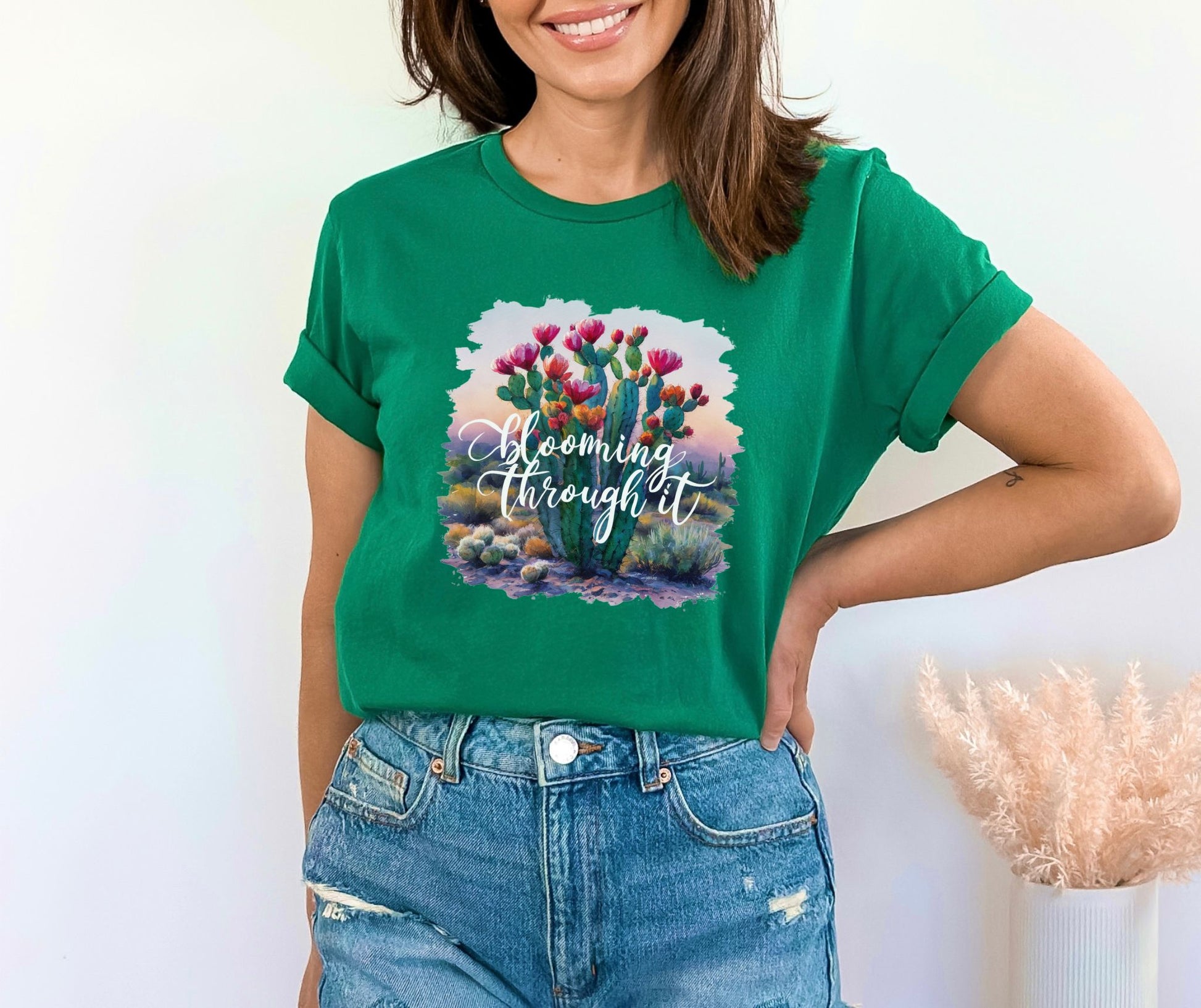 Blooming Through It Heather Kelly T-Shirt