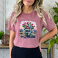 Blooming Through It Heather Mauve T-Shirt