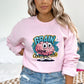 Brain Under Construction Light Pink Sweatshirt