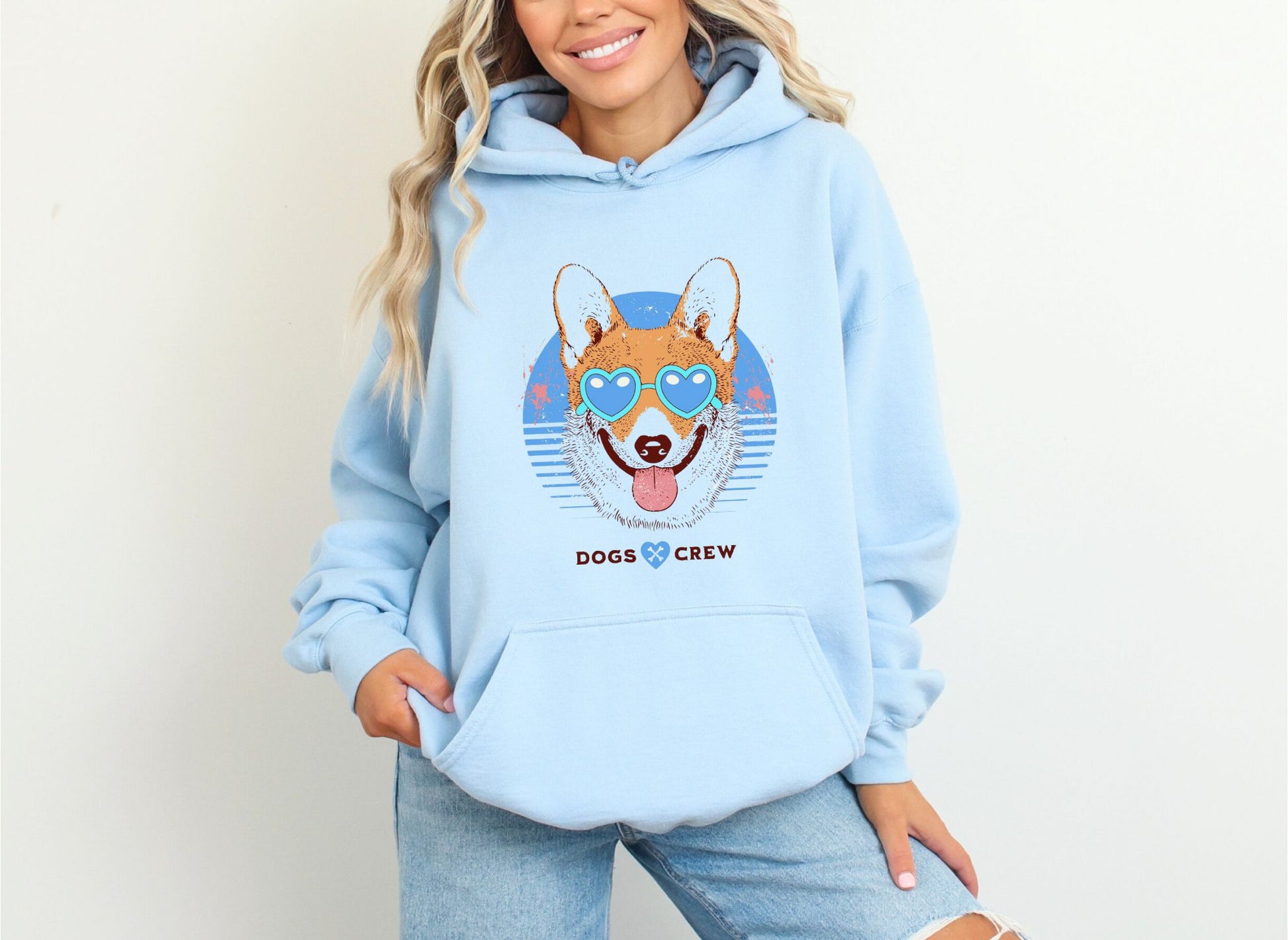 Dogs Crew Light Blue Hoodie