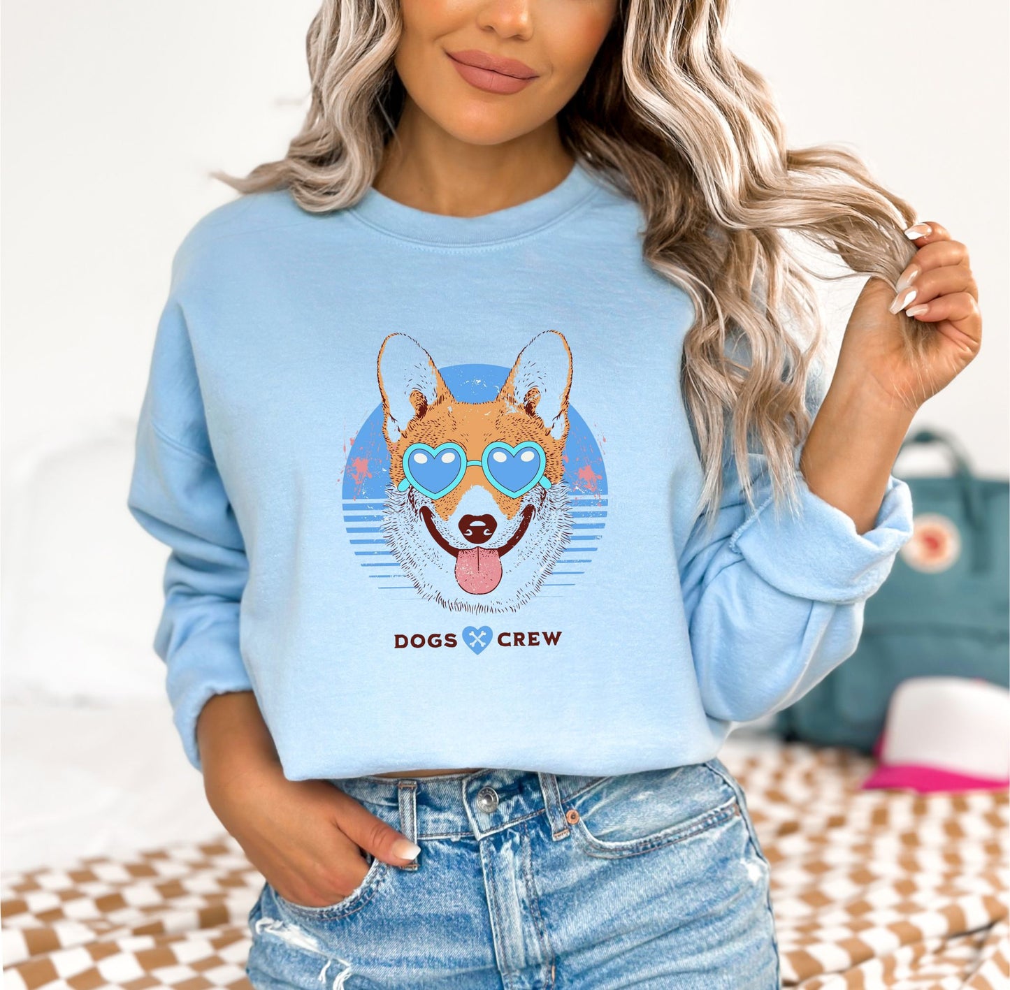 Dogs Crew Light Blue Sweatshirt