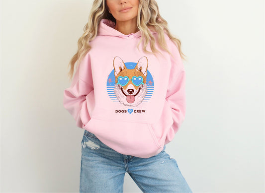 Dogs Crew Light Pink Hoodie