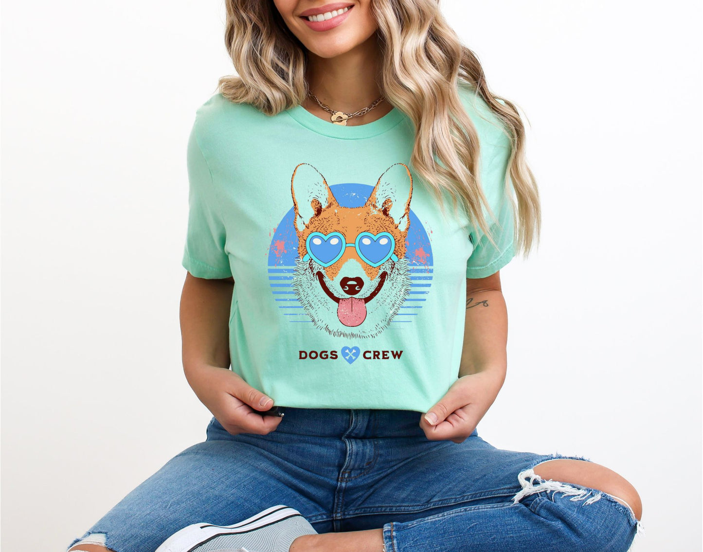 Dogs Crew Mint T-Shirt