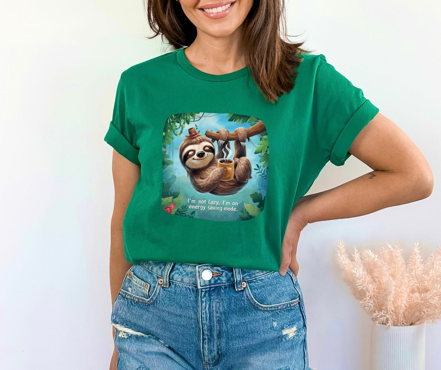 Embrace the Sloth Life Heather Kelly T-Shirt