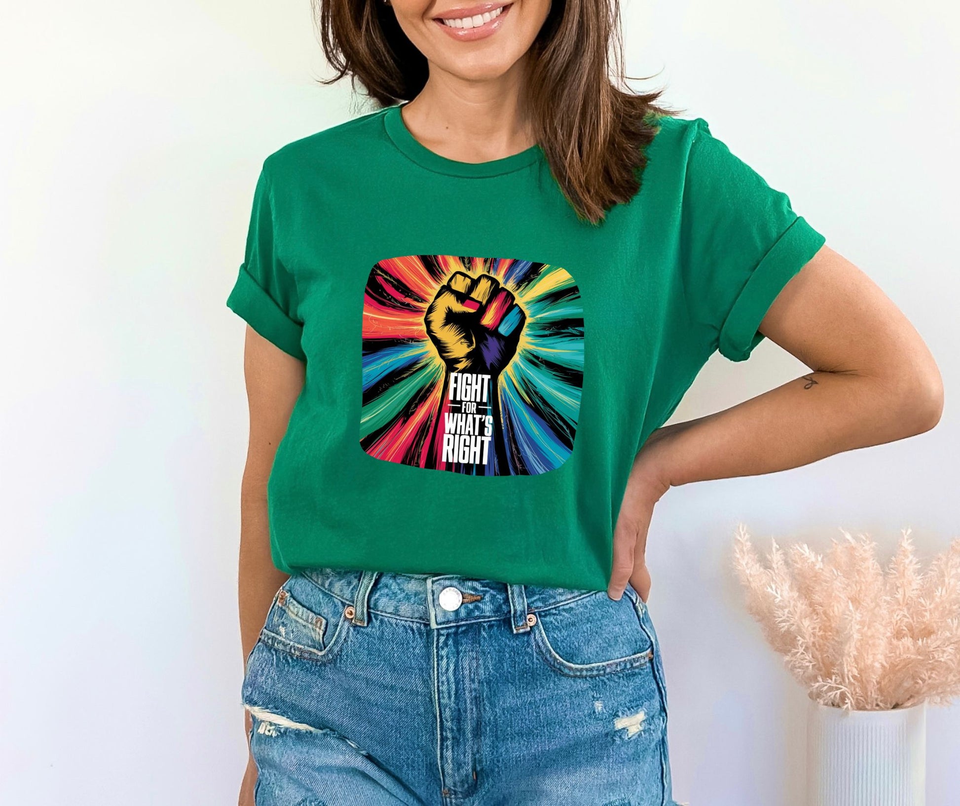 Fight For What's Right Heather Kelly T-Shirt