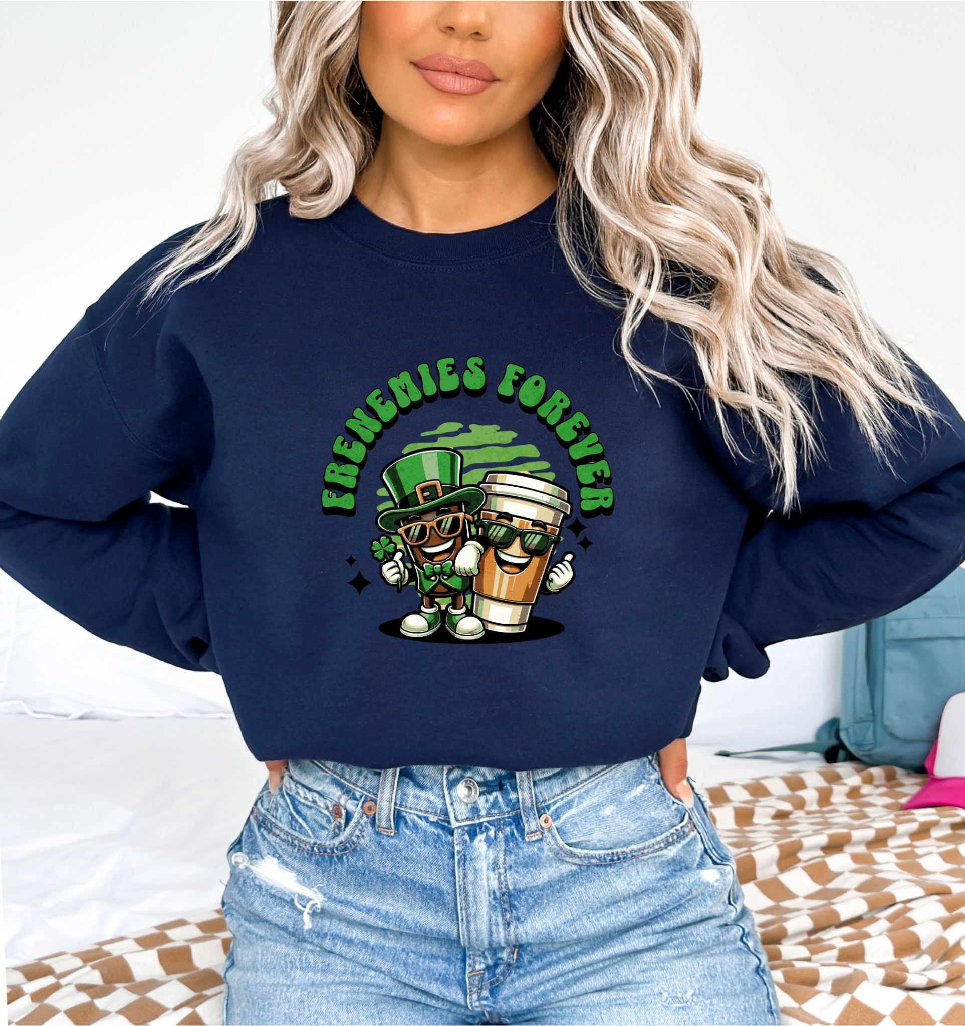 Frenemies Forever Navy Sweatshirt