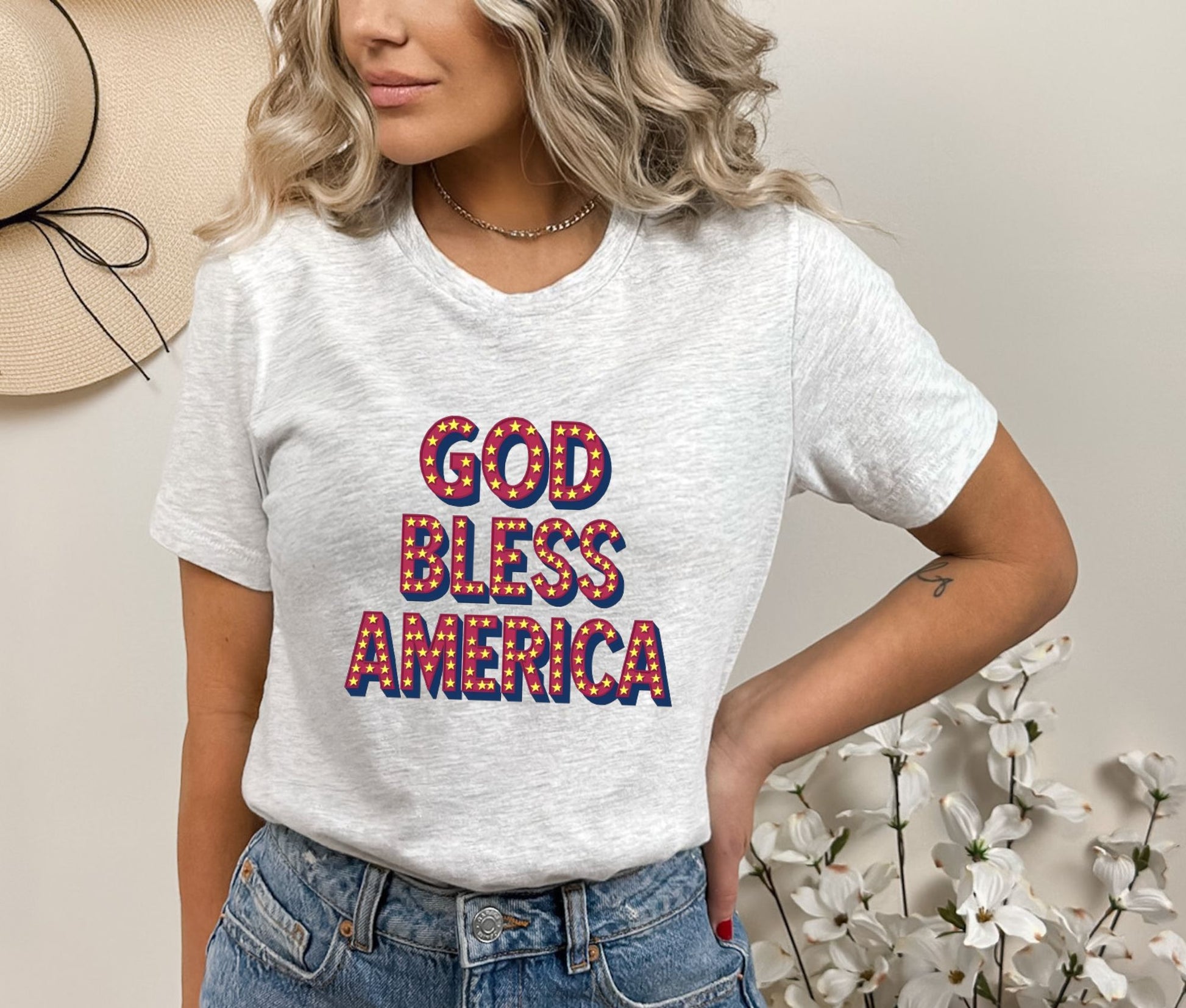 God Bless America Ash T-Shirt