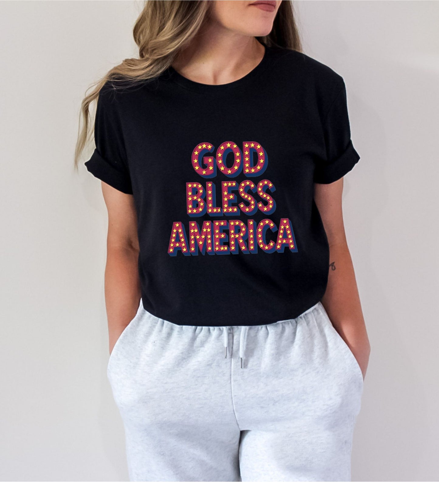 God Bless America Black T-Shirt