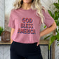 God Bless America Heather Mauve T-Shirt