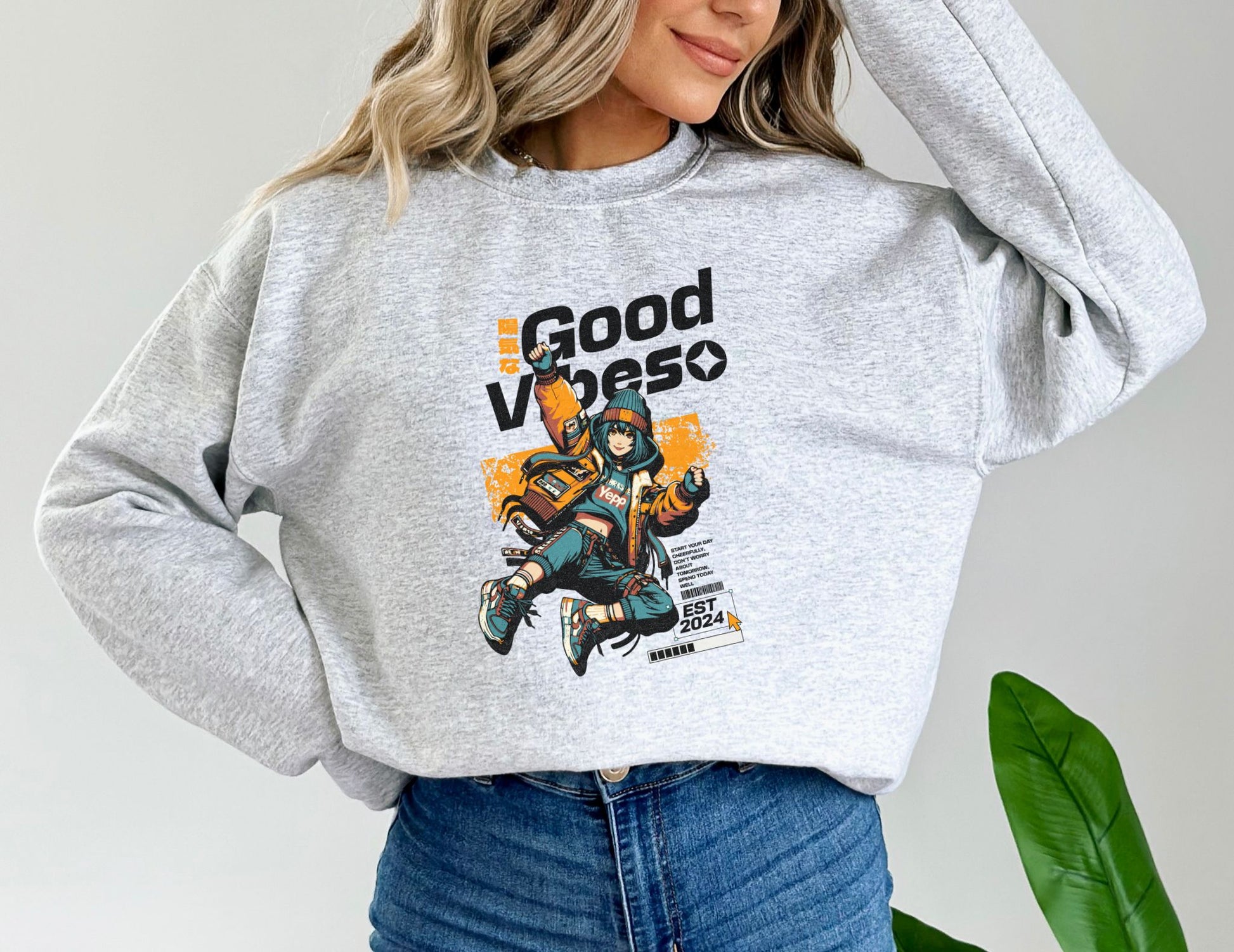 Good Vibes Ash Sweatshirt