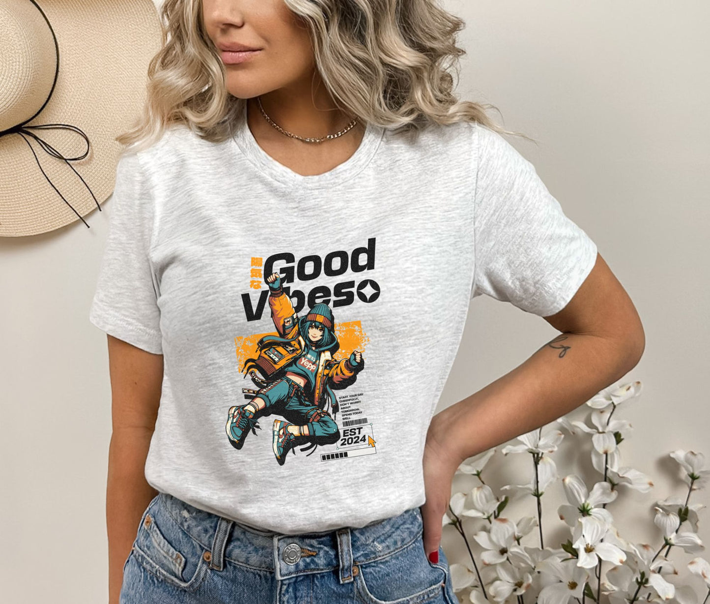 Good Vibes Ash T-Shirt