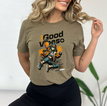 Good Vibes Heather Olive T-Shirt