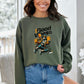 Good Vibes Military Green Sweatshirt