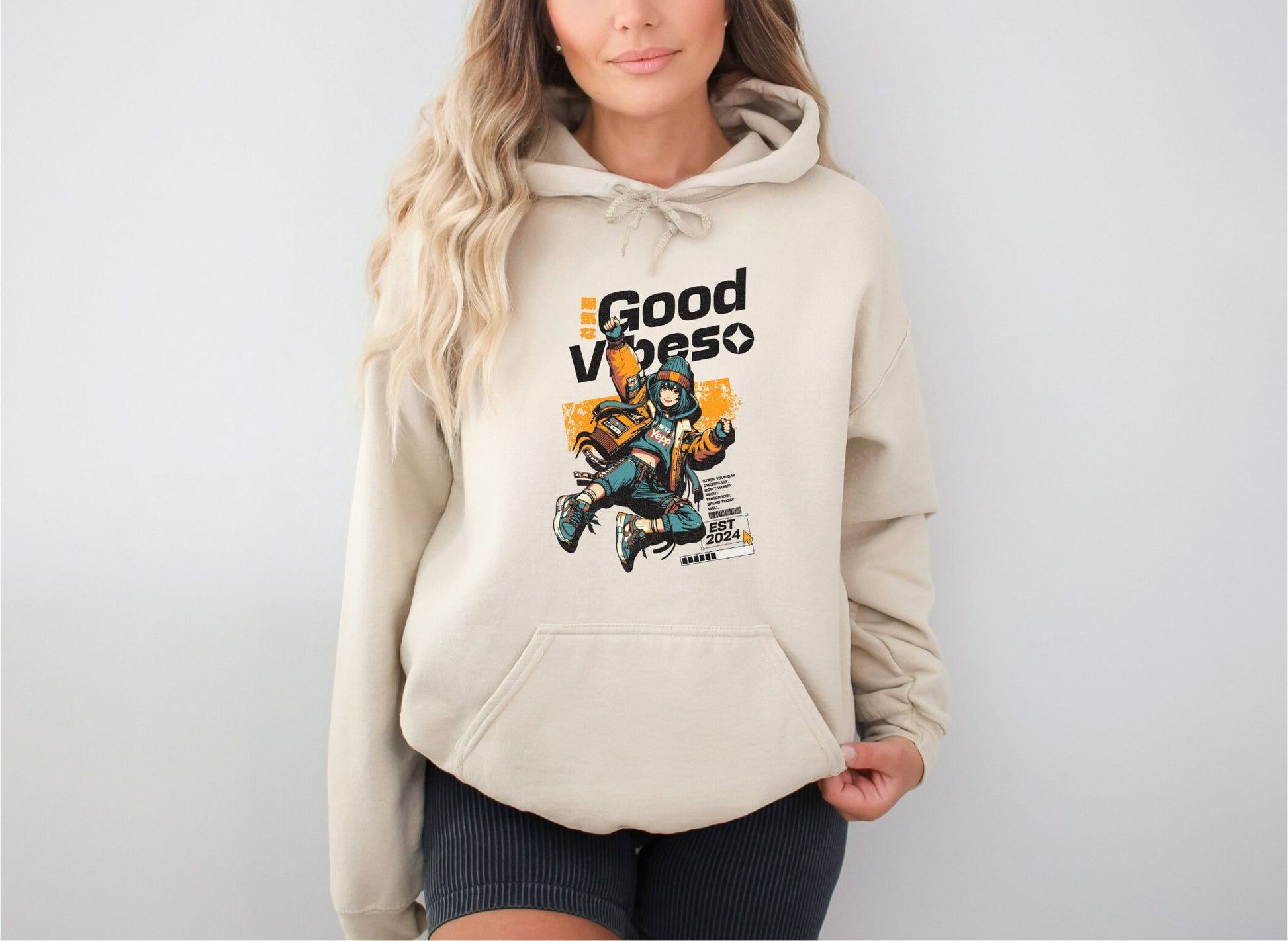 Good Vibes Sand Hoodie