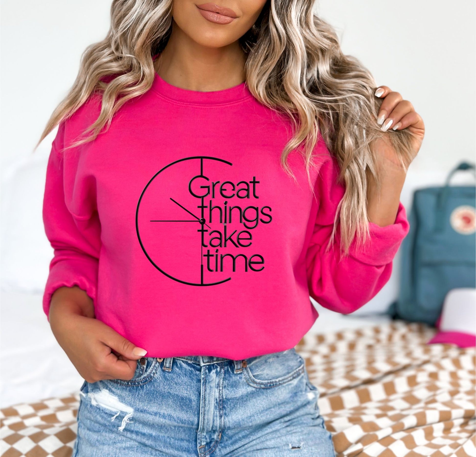 Great Things Take Time Heliconia Sweatshirt