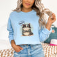 Grumpy Cat Moody Light Blue Sweatshirt