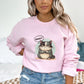 Grumpy Cat Moody Light Pink Sweatshirt