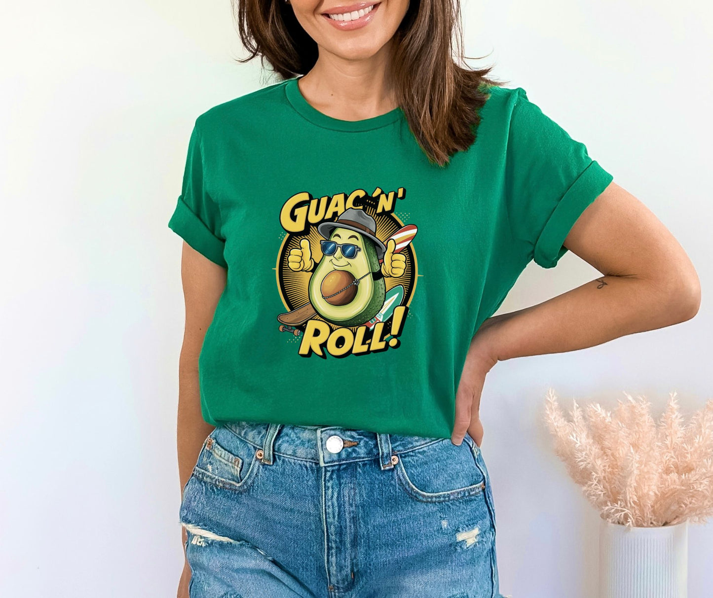 Guac N Roll Heather Kelly T-Shirt