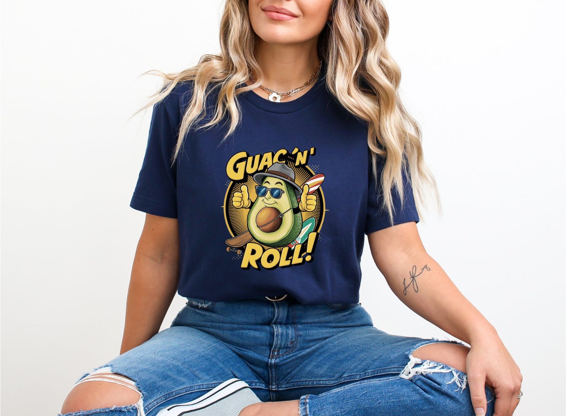 Guac N Roll Navy T-Shirt