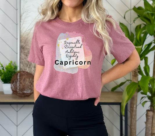 Heather Mauve Capricorn Shirt