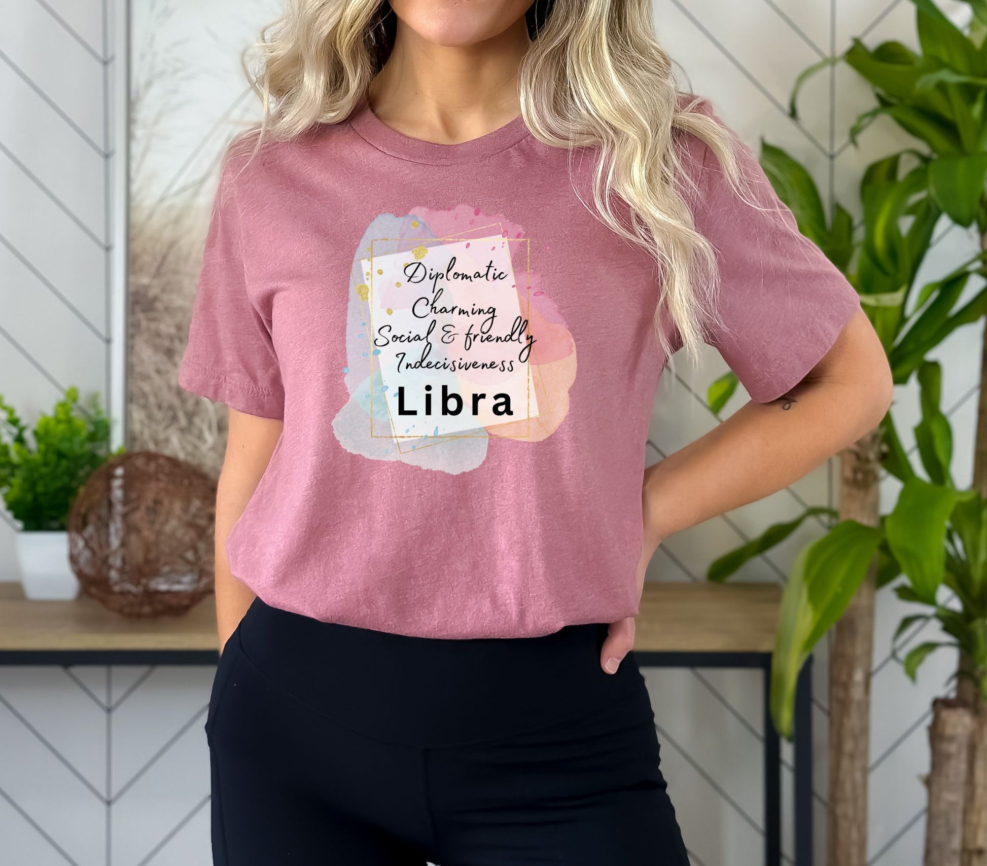 Heather Mauve Libra Shirt