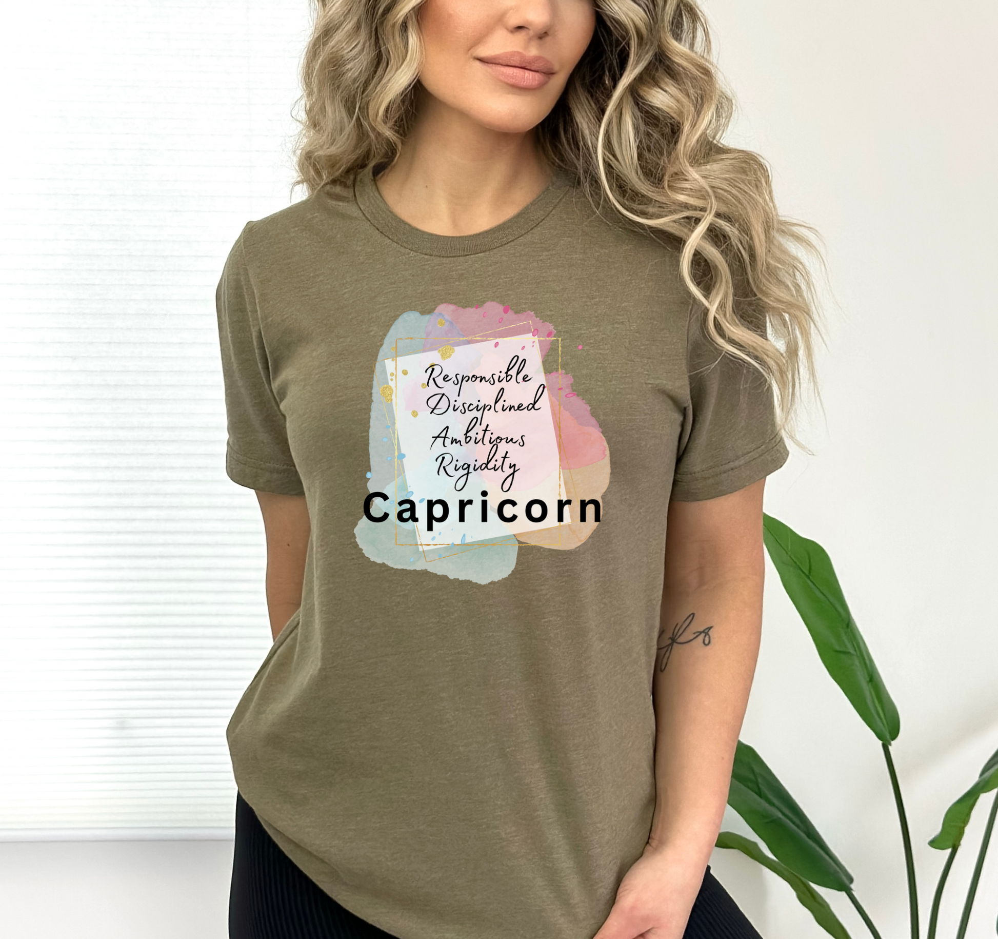 Heather Olive Capricorn Shirt