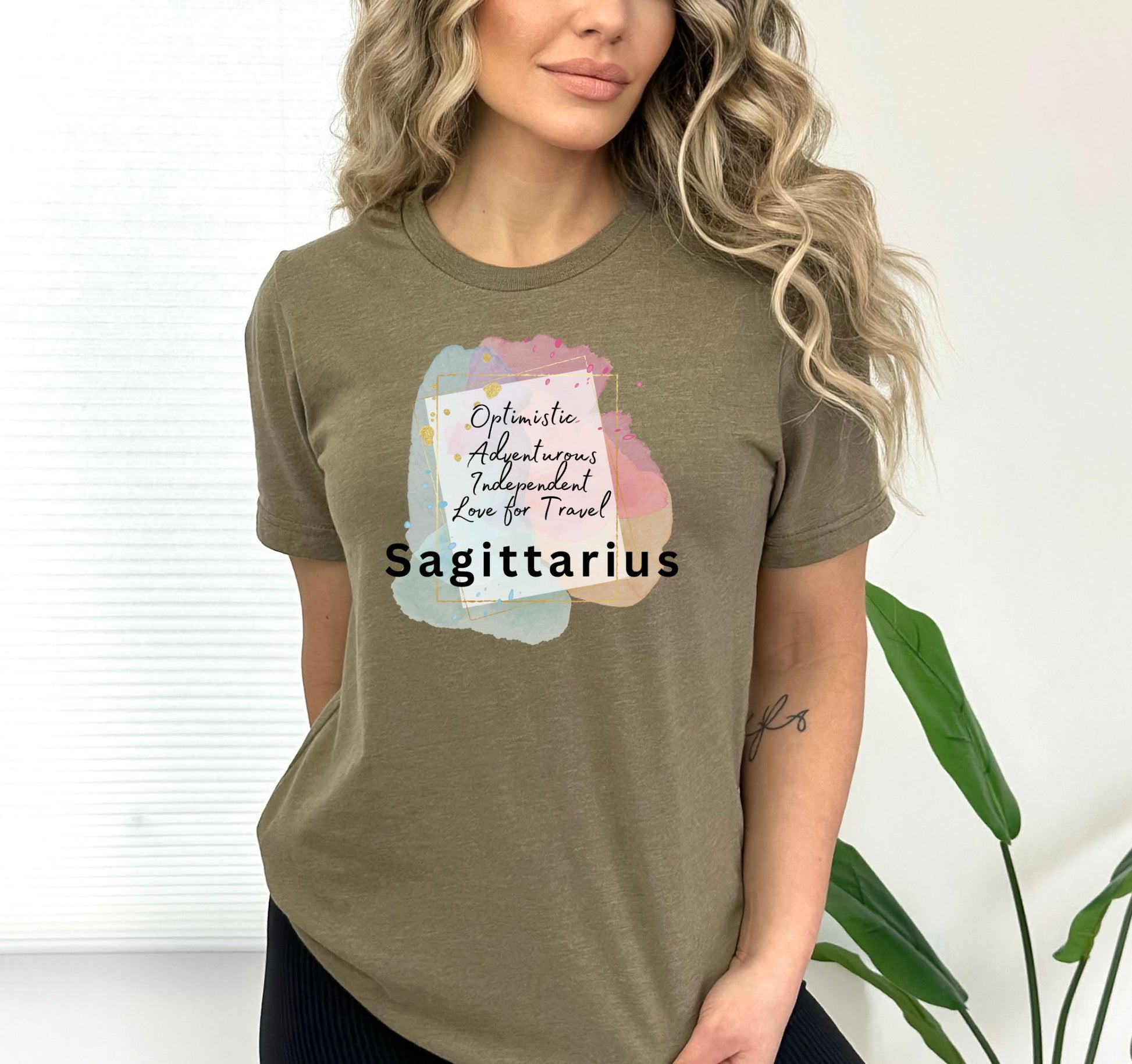 Heather Olive Sagittarius Shirt