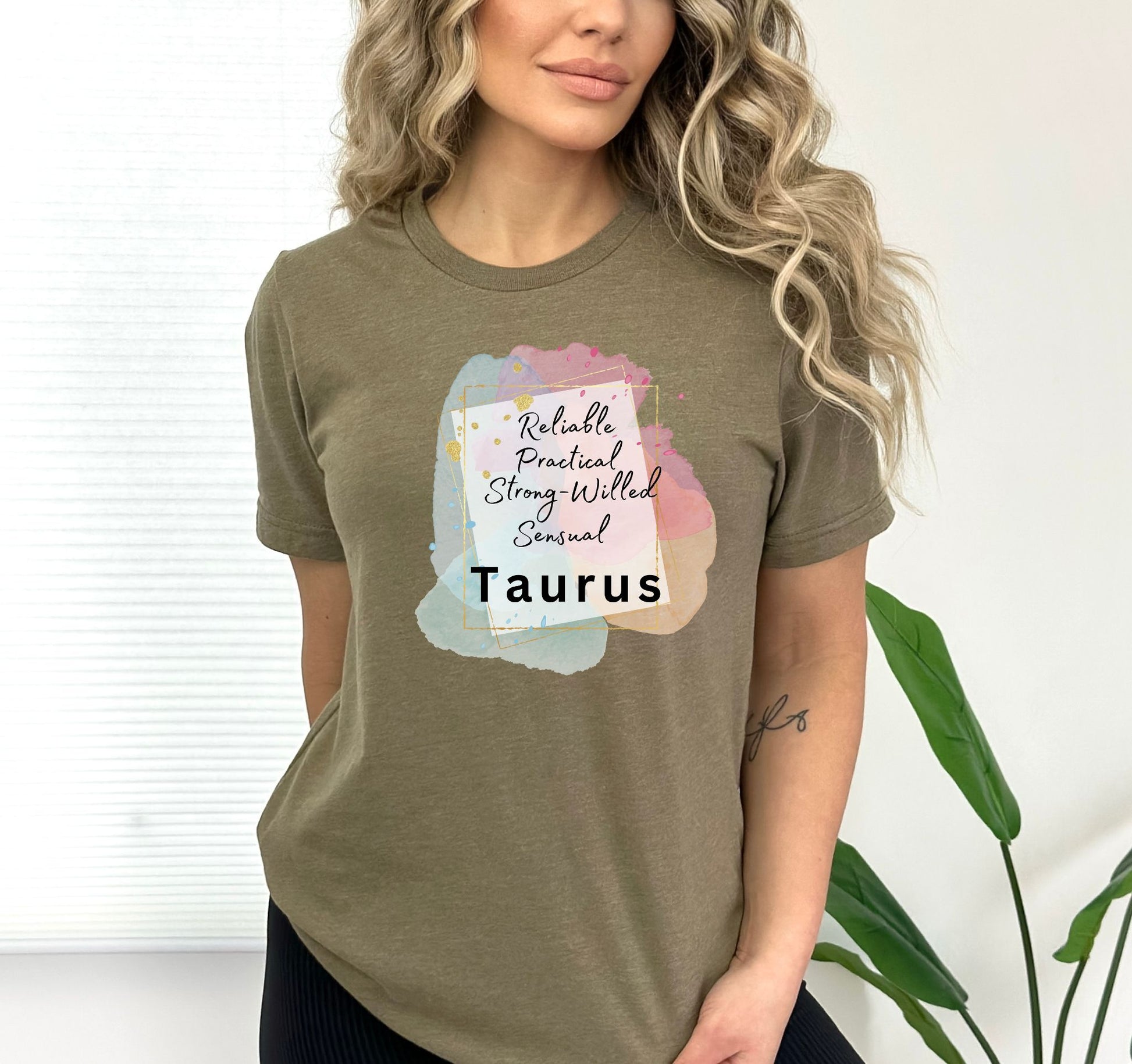 Heather Olive Taurus Shirt