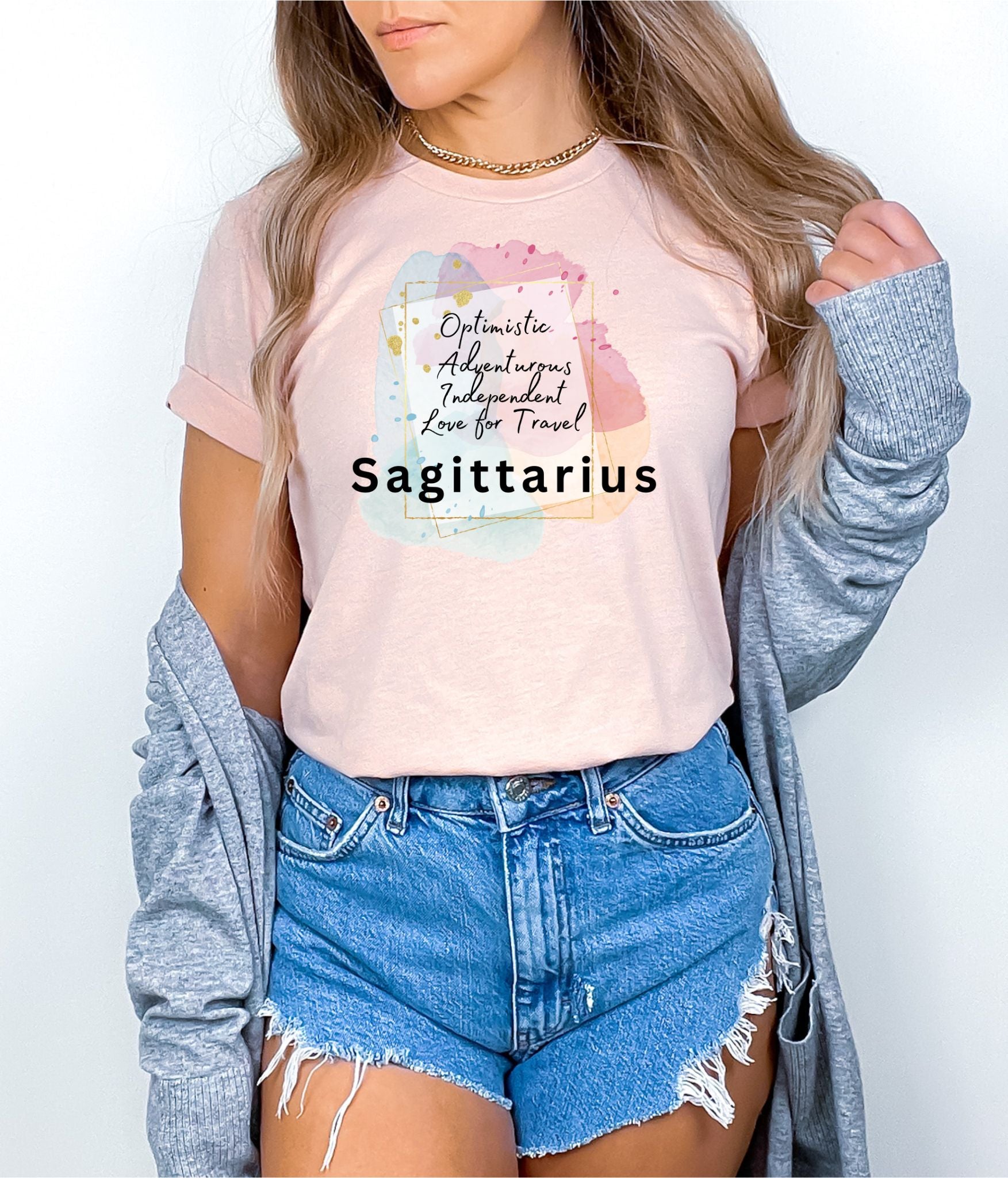 Heather Peach Sagittarius Shirt