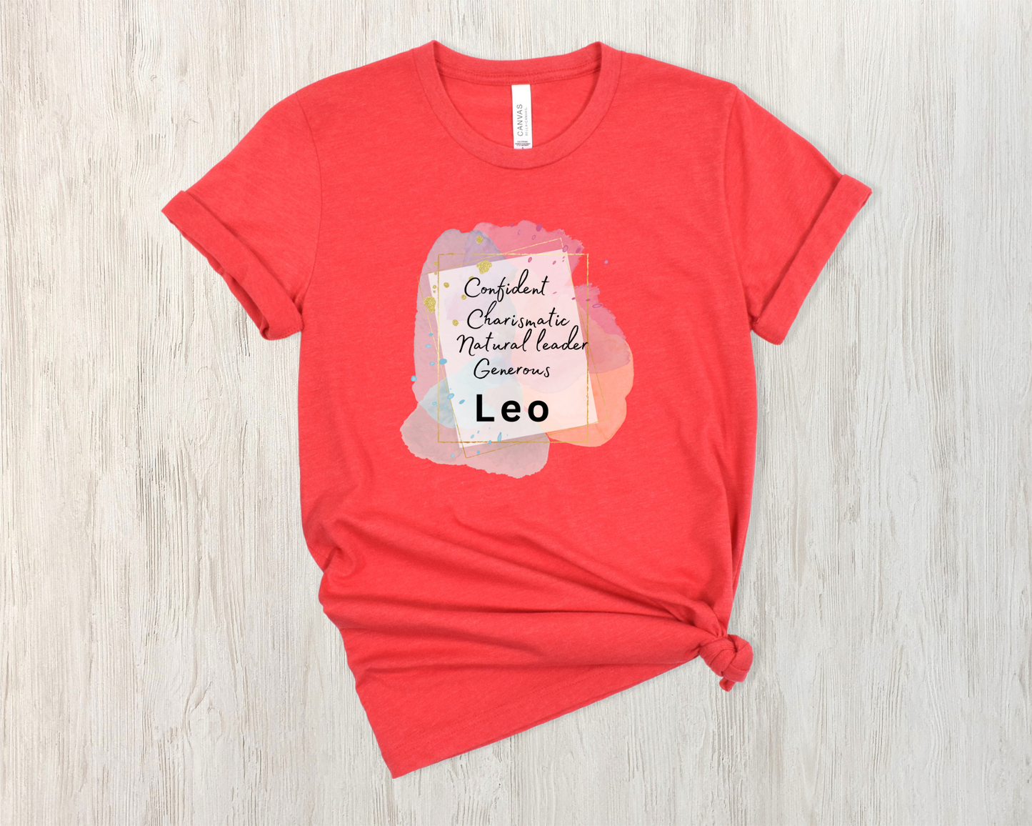 Heather Red Leo Shirt