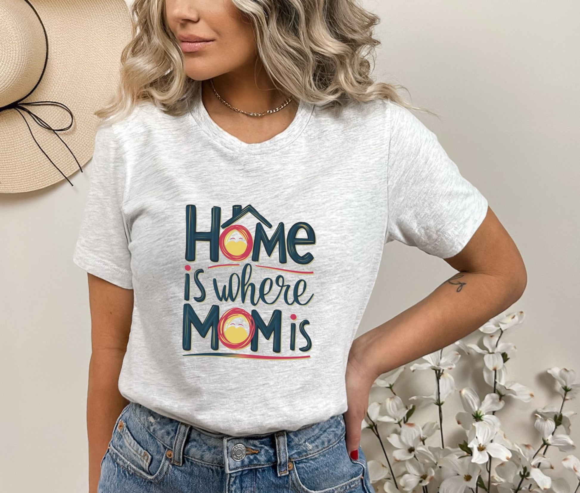 Home is Where Mom Is Ash T-Shirt