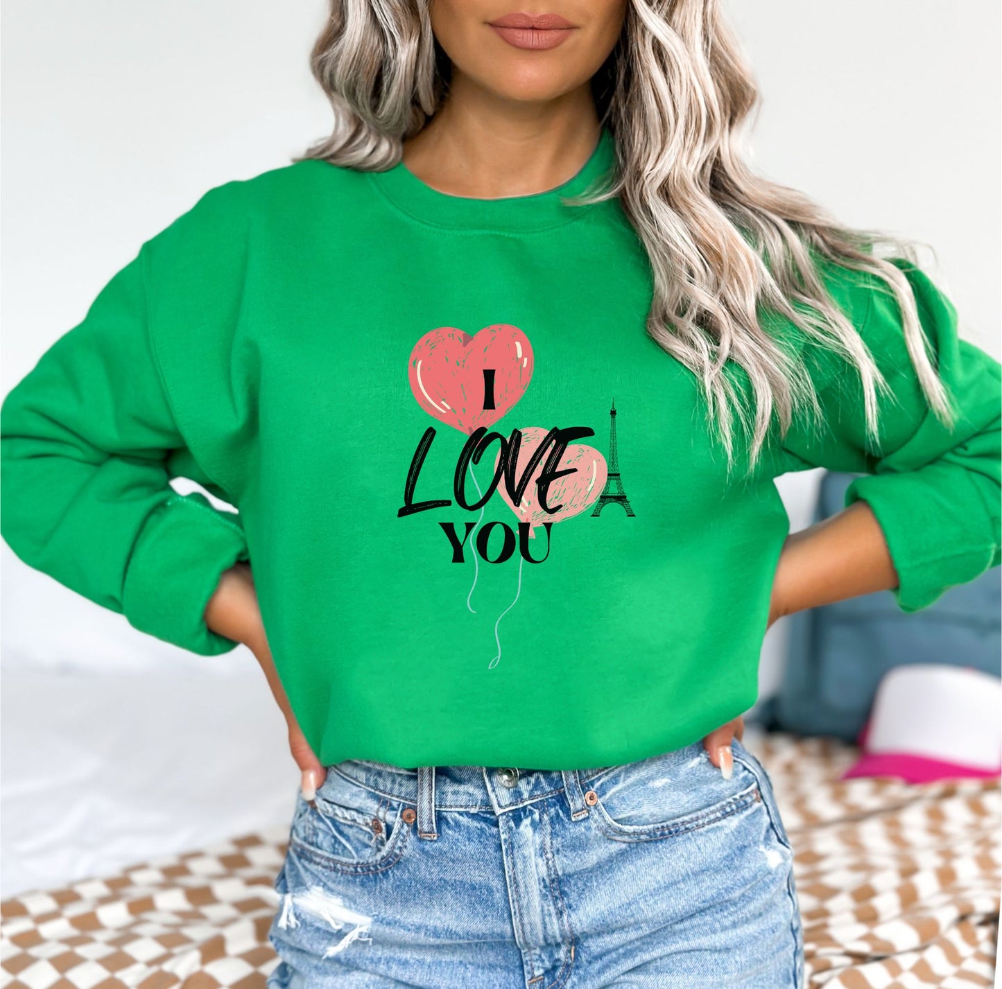 I Love You Irish Green Sweatshirt