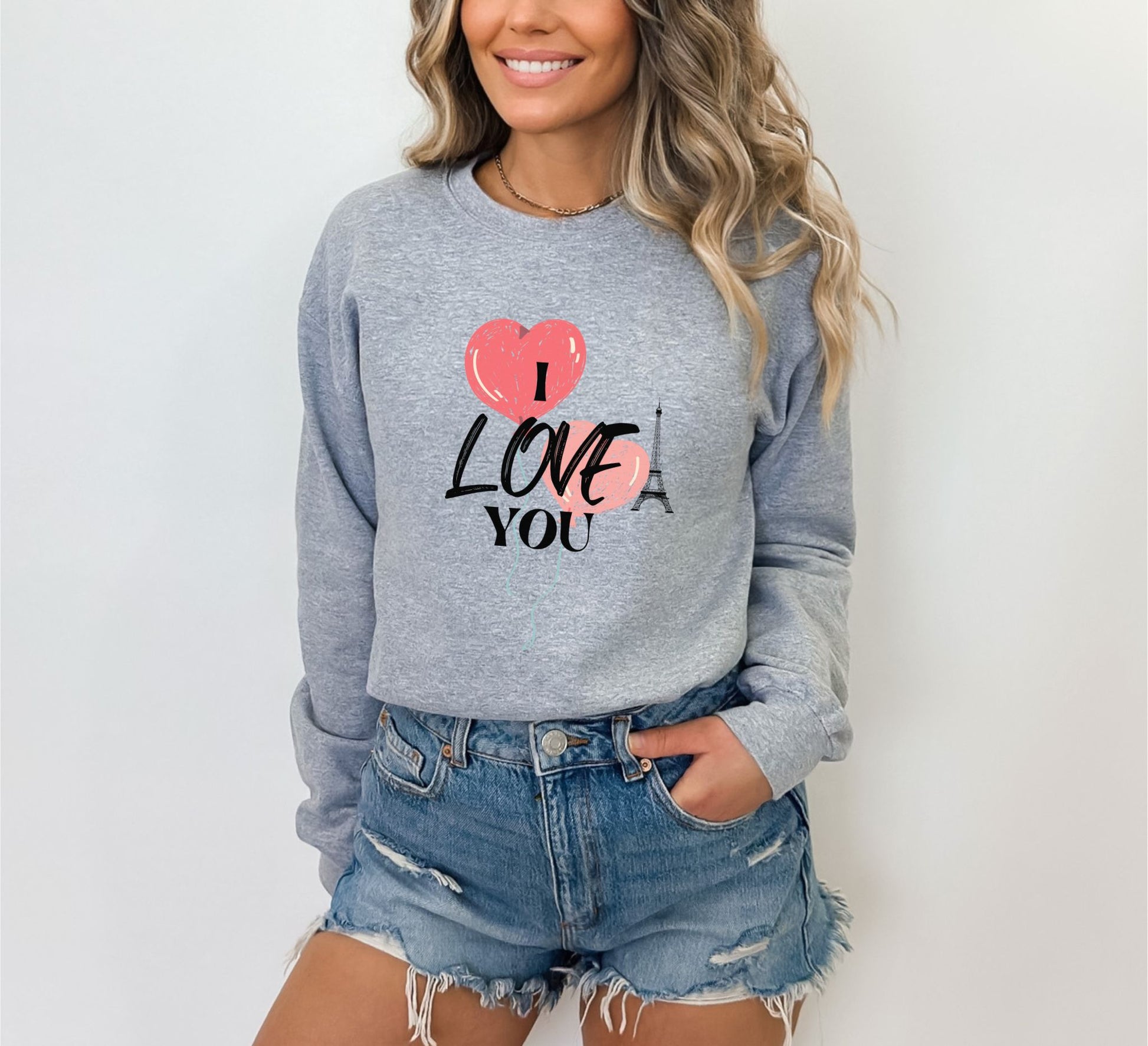 I Love You Sport Grey Sweatshirt