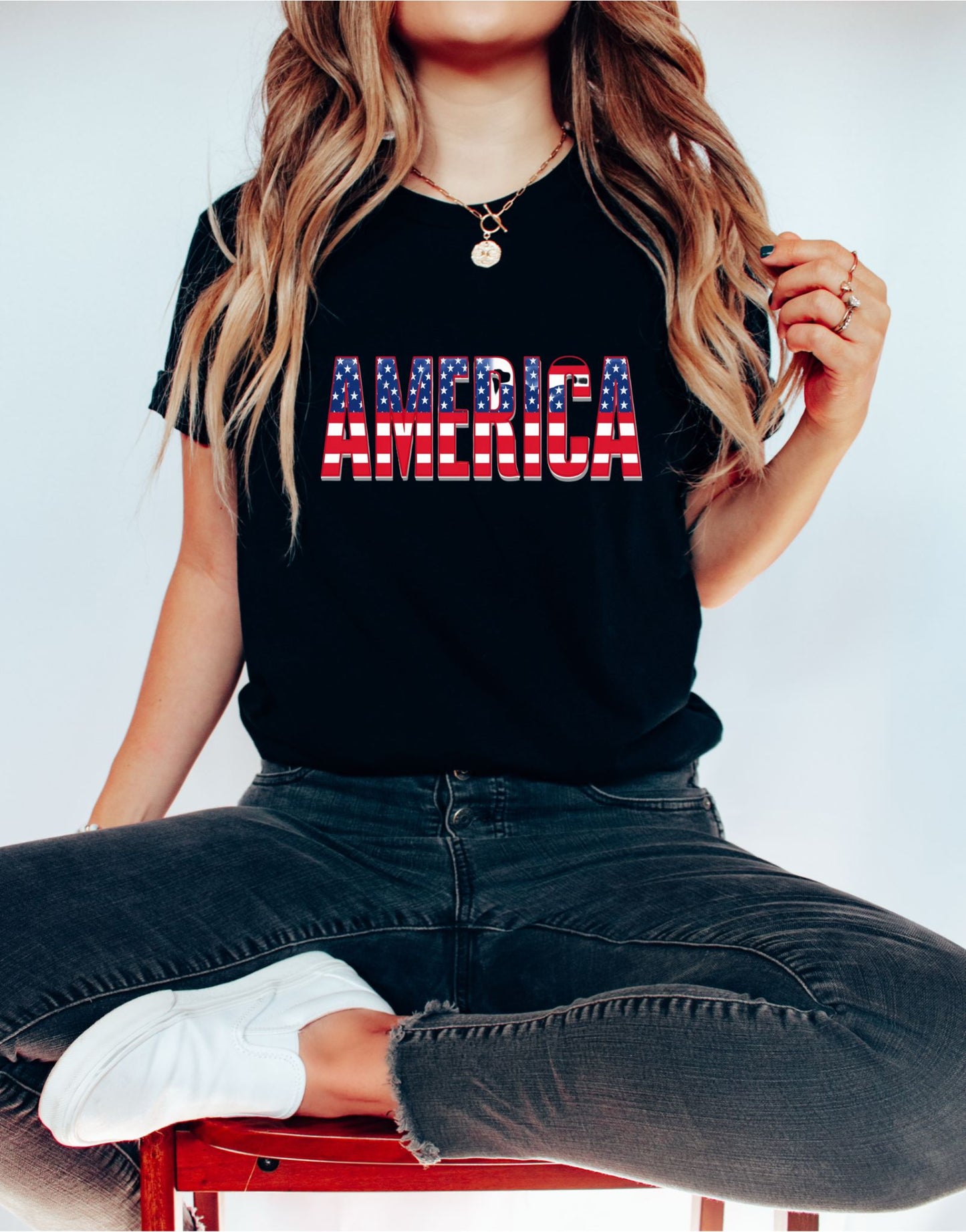 Iconic All-American Black T-Shirt