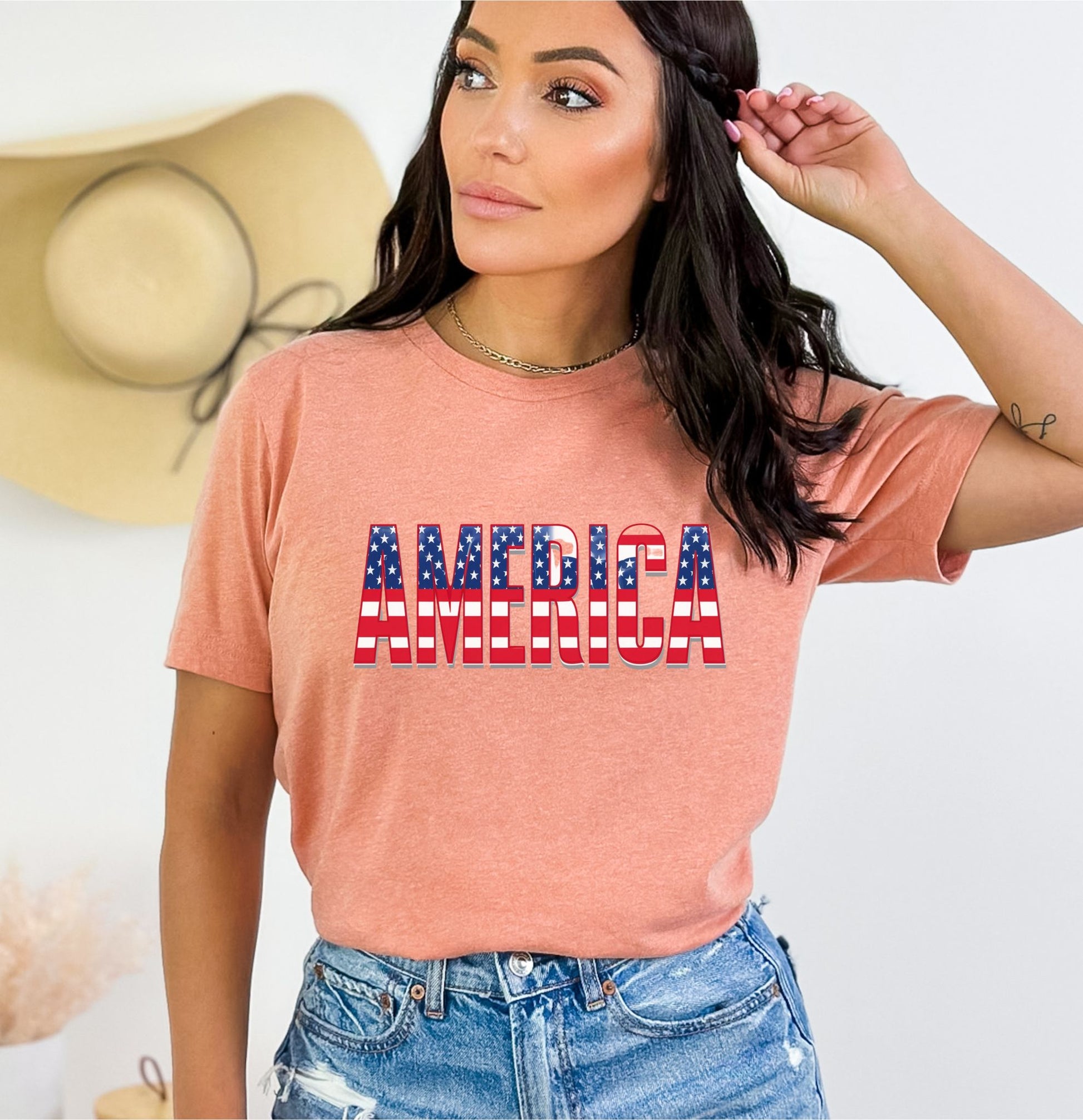 Iconic All-American Heather Sunset T-Shirt