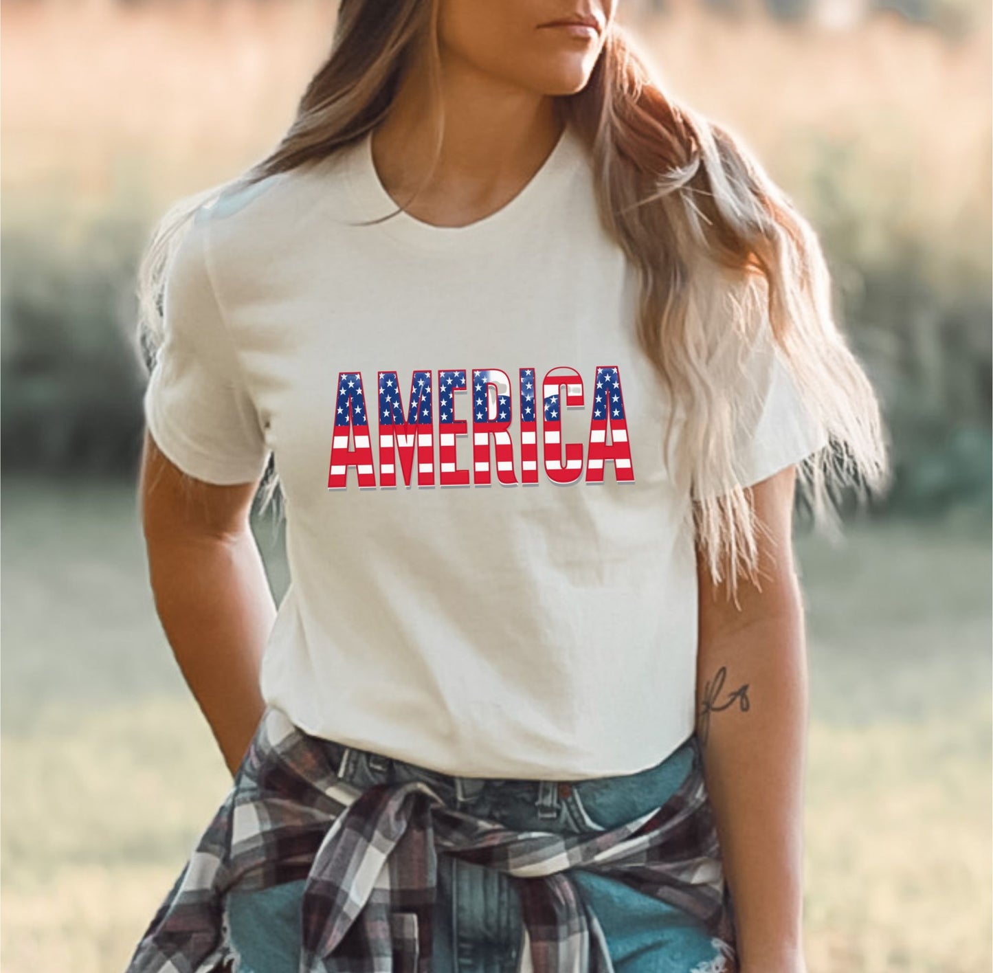 Iconic All-American Soft Cream T-Shirt