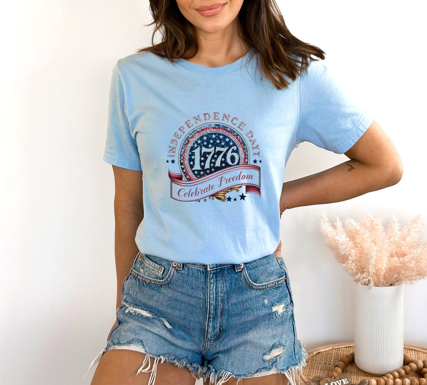 Independence Day Light Blue T-Shirt